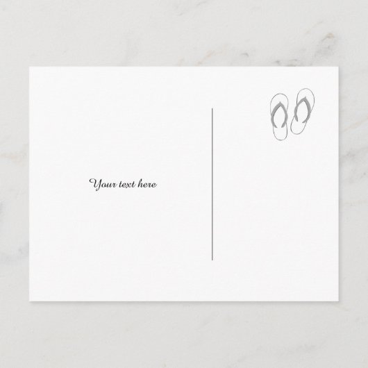 Zand dollar strand bruiloft opslaan van de datum k aankondigingskaart (Achterkant)