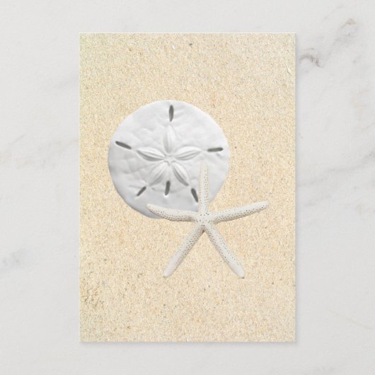 Zand Dollar Strand Bruiloft Veiligheidsmaatregelen Informatiekaartje (Achterkant)