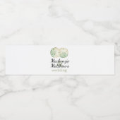 Zand Dollar Strand Bruiloft Waterfles Etiket (Enkel label)