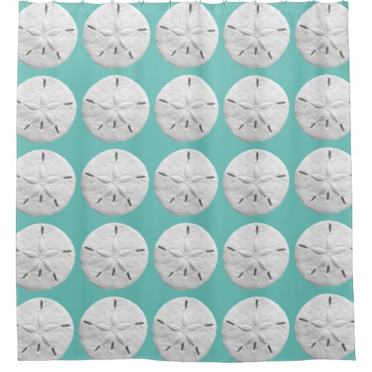 Zand Dollar Strand Douche Gordijn (Voorkant)