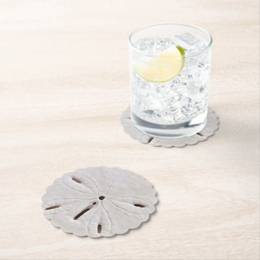 Zand Dollar Strand Front Bruiloft Onderzetter (Insitu)