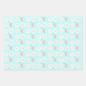 Zand Dollars Blauwe tinten Inpakpapier Vel (Voorkant 2)