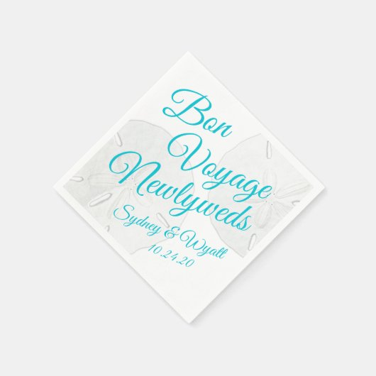 Zand Dollars Custom Bruiloft Ontbijt Servetten (Hoek)