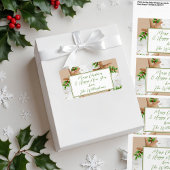 Zand Dollars Gift Wrapping Label Met Tekst