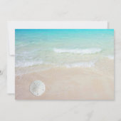 Zand Dollars Kerst Party Beach Thema Kaart (Achterkant)