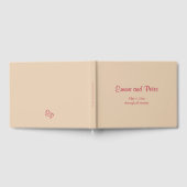 Zand "Door alle eeuwigheid" Minimalistische bruilo Gastenboek (Volledig)