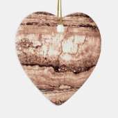 Zand Dune Granite, geelbruine steensteen Keramisch Ornament (Rechts)