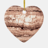 Zand Dune Granite, geelbruine steensteen Keramisch Ornament (Voorkant)