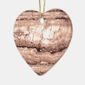 Zand Dune Granite, geelbruine steensteen Keramisch Ornament (Links)