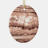 Zand Dune Granite, geelbruine steensteen Keramisch Ornament (Rechts)