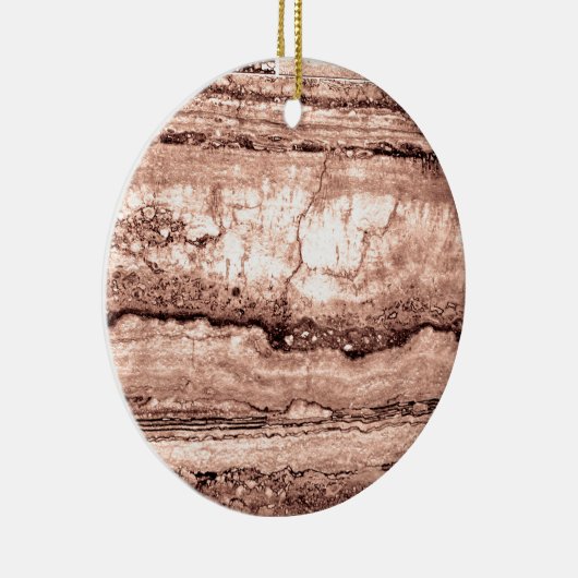 Zand Dune Granite, geelbruine steensteen Keramisch Ornament (Rechts)