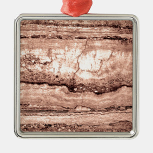 Zand Dune Granite, geelbruine steensteen Metalen Ornament