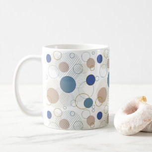 Zand en Blauwe Strand Kleur Stippen Koffiemok