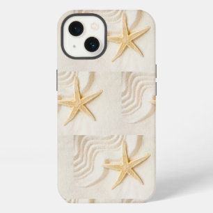 Zand en een zeester natuurlijke neutrale kleur iPhone 13 hoesje