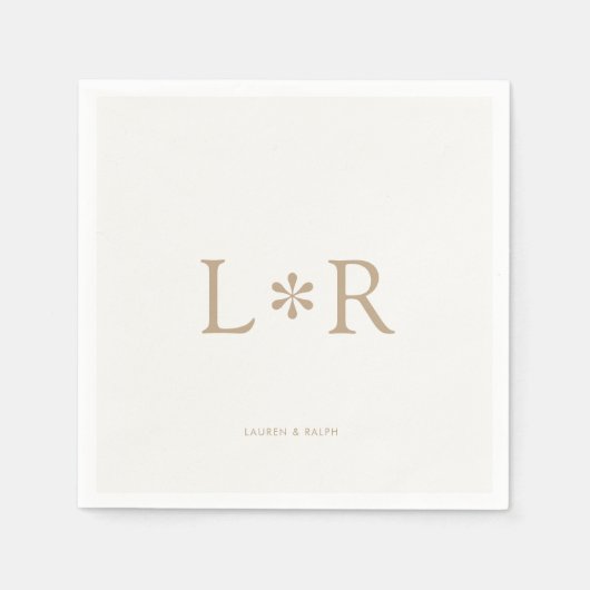 Zand en ivoor | Stijlvol Modern Servet (Voorkant)