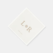 Zand en ivoor | Stijlvol Modern Servet (Hoek)