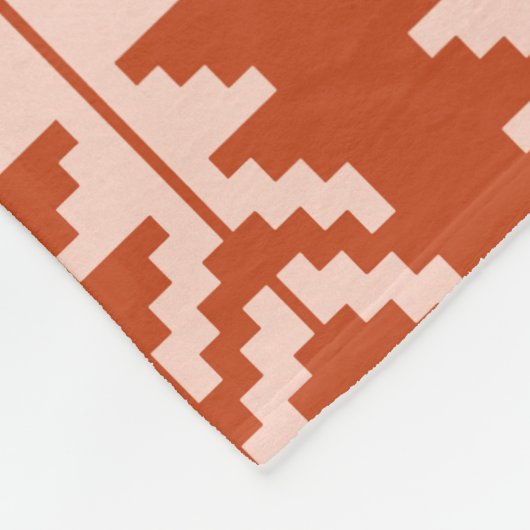 Zand en Klei Geometrisch Boho Design Fleece Deken (Hoek)