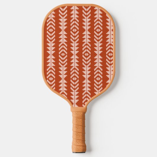 Zand en Klei Geometrisch Boho Design Pickleball Paddle (Voorkant)