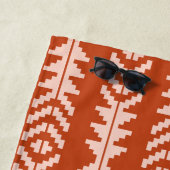 Zand en Klei Geometrisch Boho Design Strandlaken (In situ)