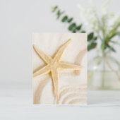 Zand en natuurlijke neutrale kleur van Starfish Briefkaart (Staand voorkant)