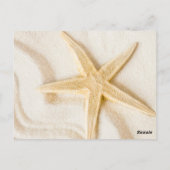 Zand en natuurlijke neutrale kleur van Starfish Briefkaart (Achterkant)
