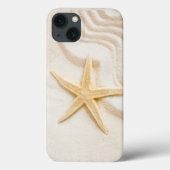 Zand en natuurlijke neutrale kleur van Starfish Case-Mate iPhone Case (Achterkant)