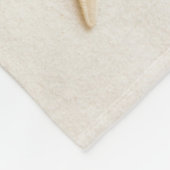 Zand en natuurlijke neutrale kleur van Starfish Fleece Deken (Hoek)