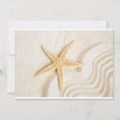 Zand en natuurlijke neutrale kleur van Starfish Kaart (Achterkant)