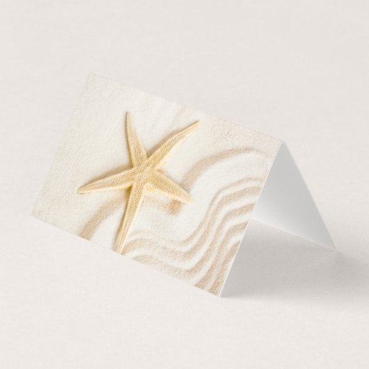 Zand en natuurlijke neutrale kleur van Starfish Kaart (Voorkant)