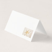 Zand en natuurlijke neutrale kleur van Starfish Kaart (Achterkant)
