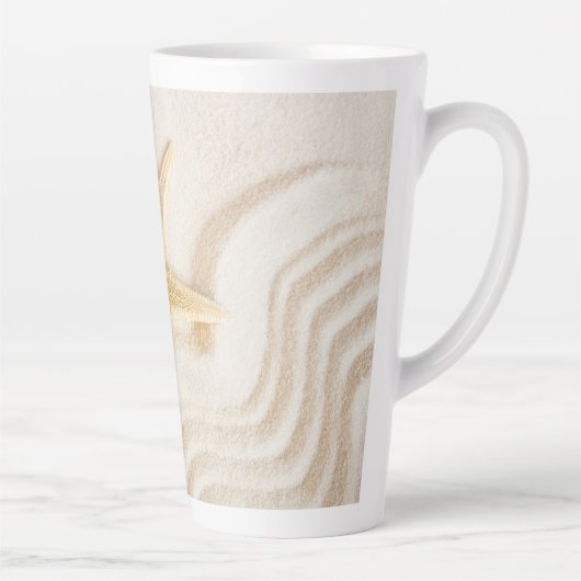 Zand en natuurlijke neutrale kleur van Starfish Latte Mok (Rechts)