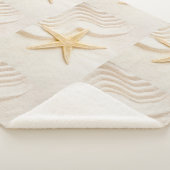 Zand en natuurlijke neutrale kleur van Starfish Sherpa Deken (3/4)