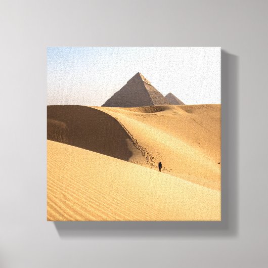 Zand en piramides canvas afdruk (Voorkant)