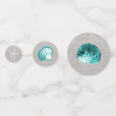 Zand en schelpen confetti (Voorkanten)