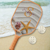 Zand en schelpen Monogram Pickleball Paddle