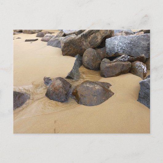 Zand en stenen briefkaart (Voorkant)