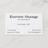 Zand- en Stenen-Visitekaartjes - Standaard Visitekaartje (Achterkant)