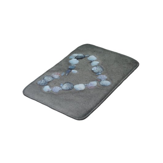 Zand en strand Shell Hart Badmat Rug (Gekanteld)