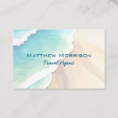 Zand en Surf met QR-code Visitekaartje (Voorkant)