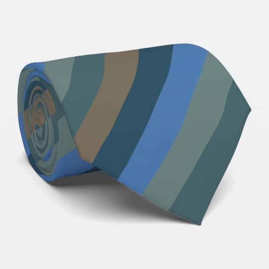 Zand- en Surf-staven van Barbados Stropdas (Opgerold)