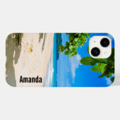 Zand en Surf Tropical Beach Case-Mate iPhone Case (Achterkant (horizontaal))