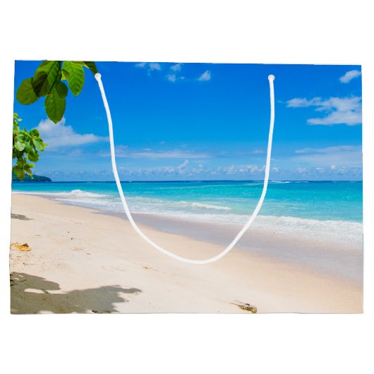 Zand en Surf Tropical Beach Groot Cadeauzakje (Achterkant)