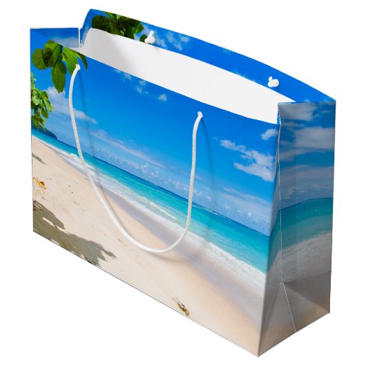 Zand en Surf Tropical Beach Groot Cadeauzakje (Achterkant Gekanteld)