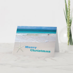 Zand en Surf Tropische Kerst Kaarten