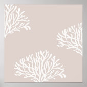 Zand- en witkoraal poster (Voorkant)