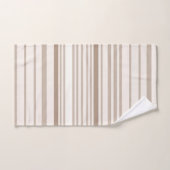 Zand en witte linnen strepen bad handdoek (Handdoek)