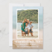 Zand en Zee Beach Feestdagenkaart (Voorkant)