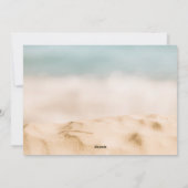 Zand en Zee Beach Feestdagenkaart (Achterkant)