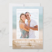 Zand en Zee Beach Feestdagenkaart (Voorkant)