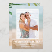 Zand en Zee Beach Feestdagenkaart (Voorkant / Achterkant)